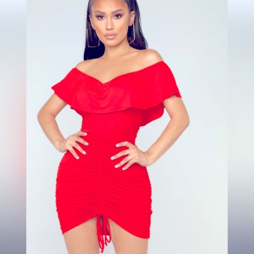 Saigon Ruched Mini Dress NEW 🏷️ - Picture 2 of 3